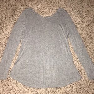 Grey long sleeve shirt
